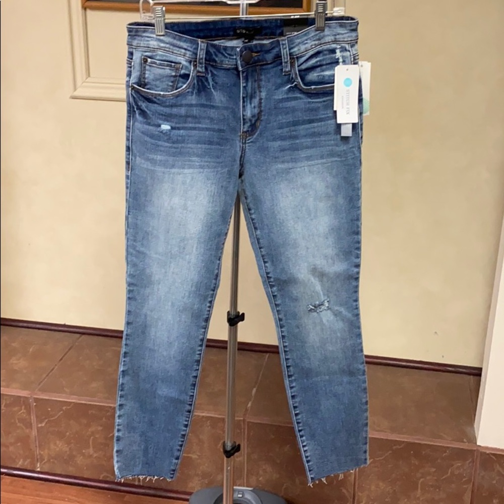 New! STS Blue Neve Fray Distressed Skinny Jeans 30
